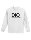 DIQ Wear Logo Adult Long Sleeve Shirt-Long Sleeve Shirt-DIQ Wear-White-Small-Davson Sales