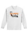 It's Halloween Witches Hat Adult Long Sleeve Shirt-Long Sleeve Shirt-TooLoud-White-Small-Davson Sales