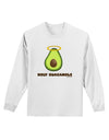 Holy Guacamole Design Adult Long Sleeve Shirt by TooLoud-Long Sleeve Shirt-TooLoud-White-Small-Davson Sales