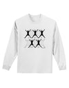 Ten Lords A Leaping Adult Long Sleeve Shirt-Long Sleeve Shirt-TooLoud-White-Small-Davson Sales