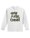 One Lucky Grandpa Shamrock Adult Long Sleeve Shirt-Long Sleeve Shirt-TooLoud-White-Small-Davson Sales