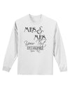 Personalized Mrs and Mrs Lesbian Wedding - Name- Established -Date- Design Adult Long Sleeve Shirt-Long Sleeve Shirt-TooLoud-White-Small-Davson Sales