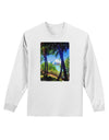 Tropical Skyline Adult Long Sleeve Shirt-Long Sleeve Shirt-TooLoud-White-Small-Davson Sales