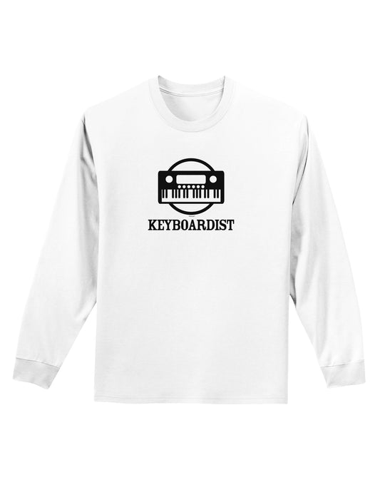 Keyboardist Adult Long Sleeve Shirt-Long Sleeve Shirt-TooLoud-White-Small-Davson Sales
