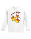 Cute Kawaii Candy Corn Halloween Adult Long Sleeve Shirt-Long Sleeve Shirt-TooLoud-White-Small-Davson Sales