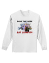 Save the Reef - Eat Lionfish Adult Long Sleeve Shirt-Long Sleeve Shirt-TooLoud-White-Small-Davson Sales