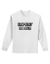 Expert Miner Adult Long Sleeve Shirt-Long Sleeve Shirt-TooLoud-White-Small-Davson Sales