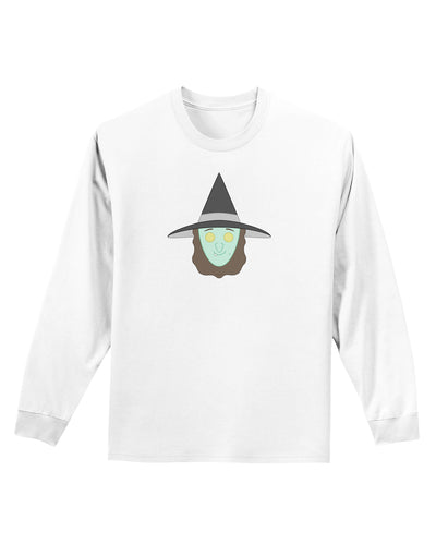 Happy Witch Adult Long Sleeve Shirt-Long Sleeve Shirt-TooLoud-White-Small-Davson Sales