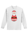 Cute Santa Matryoshka Nesting Doll - Christmas Adult Long Sleeve Shirt-Long Sleeve Shirt-TooLoud-White-Small-Davson Sales