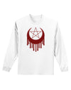 Weeping Crescent Blood Moon Star Adult Long Sleeve Shirt-Long Sleeve Shirt-TooLoud-White-Small-Davson Sales