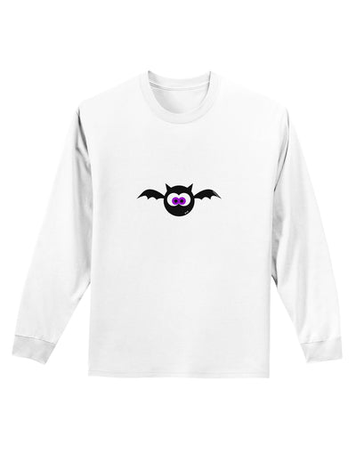 Vampire Bat Halloween Adult Long Sleeve Shirt-Long Sleeve Shirt-TooLoud-White-Small-Davson Sales