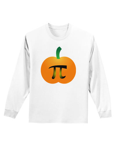 Pumpkin Pi Pumpkin Pie Thanksgiving Adult Long Sleeve Shirt-Long Sleeve Shirt-TooLoud-White-Small-Davson Sales