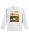 Nature Photography - Mountain Glow Adult Long Sleeve Shirt by-Long Sleeve Shirt-TooLoud-White-Small-Davson Sales