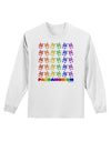 Pandamonium Rainbow Pandas Adult Long Sleeve Shirt by TooLoud-Long Sleeve Shirt-TooLoud-White-Small-Davson Sales