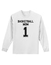 Basketball Mom Jersey Adult Long Sleeve Shirt-Long Sleeve Shirt-TooLoud-White-Small-Davson Sales