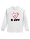 Be Mine - Bio Hazard Heart Adult Long Sleeve Shirt by TooLoud-Long Sleeve Shirt-TooLoud-White-Small-Davson Sales