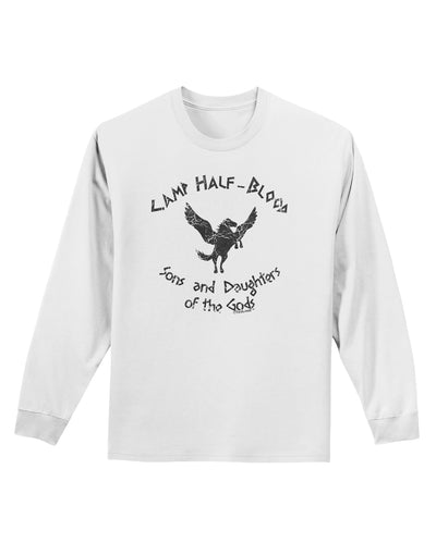 Camp Half-Blood Sons and Daughters Adult Long Sleeve Shirt-Long Sleeve Shirt-TooLoud-White-Small-Davson Sales