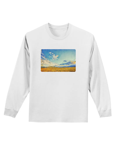 Garden of the Gods Watercolor Adult Long Sleeve Shirt-Long Sleeve Shirt-TooLoud-White-Small-Davson Sales