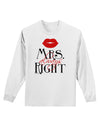 - Mrs Always Right Adult Long Sleeve Shirt-Long Sleeve Shirt-TooLoud-White-Small-Davson Sales