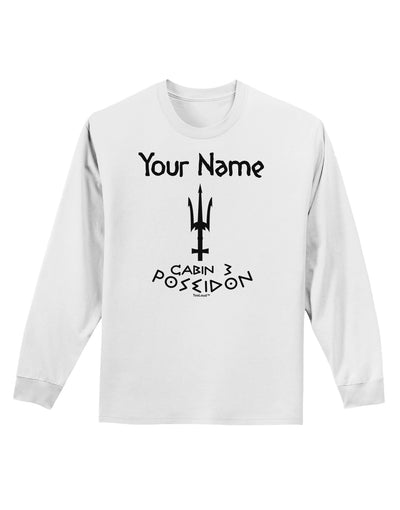 Personalized Cabin 3 Poseidon Adult Long Sleeve Shirt-Long Sleeve Shirt-TooLoud-White-Small-Davson Sales