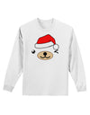 Kyu-T Face Beartholomew Santa Boy Bear Adult Long Sleeve Shirt-Long Sleeve Shirt-TooLoud-White-Small-Davson Sales