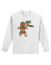 Oh Snap Gingerbread Man Christmas Adult Long Sleeve Shirt-Long Sleeve Shirt-TooLoud-White-Small-Davson Sales