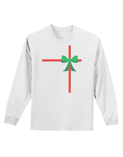 Christmas Present Gift Adult Long Sleeve Shirt-Long Sleeve Shirt-TooLoud-White-Small-Davson Sales