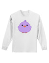 Cute Little Chick - Purple Adult Long Sleeve Shirt by TooLoud-Long Sleeve Shirt-TooLoud-White-Small-Davson Sales