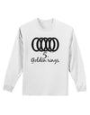 Five Golden Rings Text Adult Long Sleeve Shirt-Long Sleeve Shirt-TooLoud-White-Small-Davson Sales