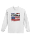 US Veteran Distressed Adult Long Sleeve Shirt-Long Sleeve Shirt-TooLoud-White-Small-Davson Sales