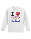 I Love Heart My Husband Adult Long Sleeve Shirt-Long Sleeve Shirt-TooLoud-White-Small-Davson Sales