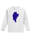 Single Left Dark Angel Wing Design - Couples Adult Long Sleeve Shirt-Long Sleeve Shirt-TooLoud-White-Small-Davson Sales
