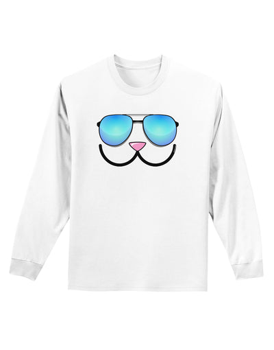Kyu-T Face - Kawa Cool Sunglasses Adult Long Sleeve Shirt