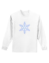 Snowflake Christmas Adult Long Sleeve Shirt-Long Sleeve Shirt-TooLoud-White-Small-Davson Sales