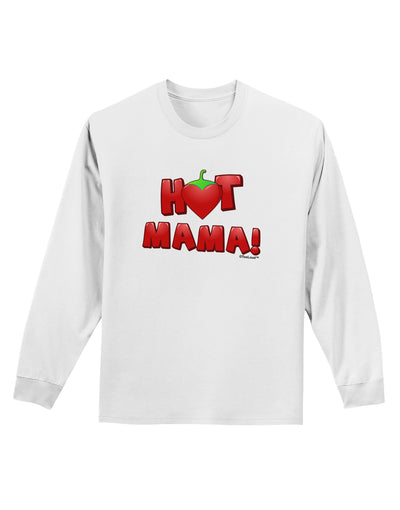 Hot Mama Chili Heart Adult Long Sleeve Shirt