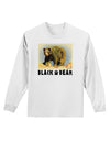 Black Bear Watercolor Adult Long Sleeve Shirt-Long Sleeve Shirt-TooLoud-White-Small-Davson Sales