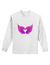 Cute Angel Wings Pair Heart Adult Long Sleeve Shirt-Long Sleeve Shirt-TooLoud-White-Small-Davson Sales