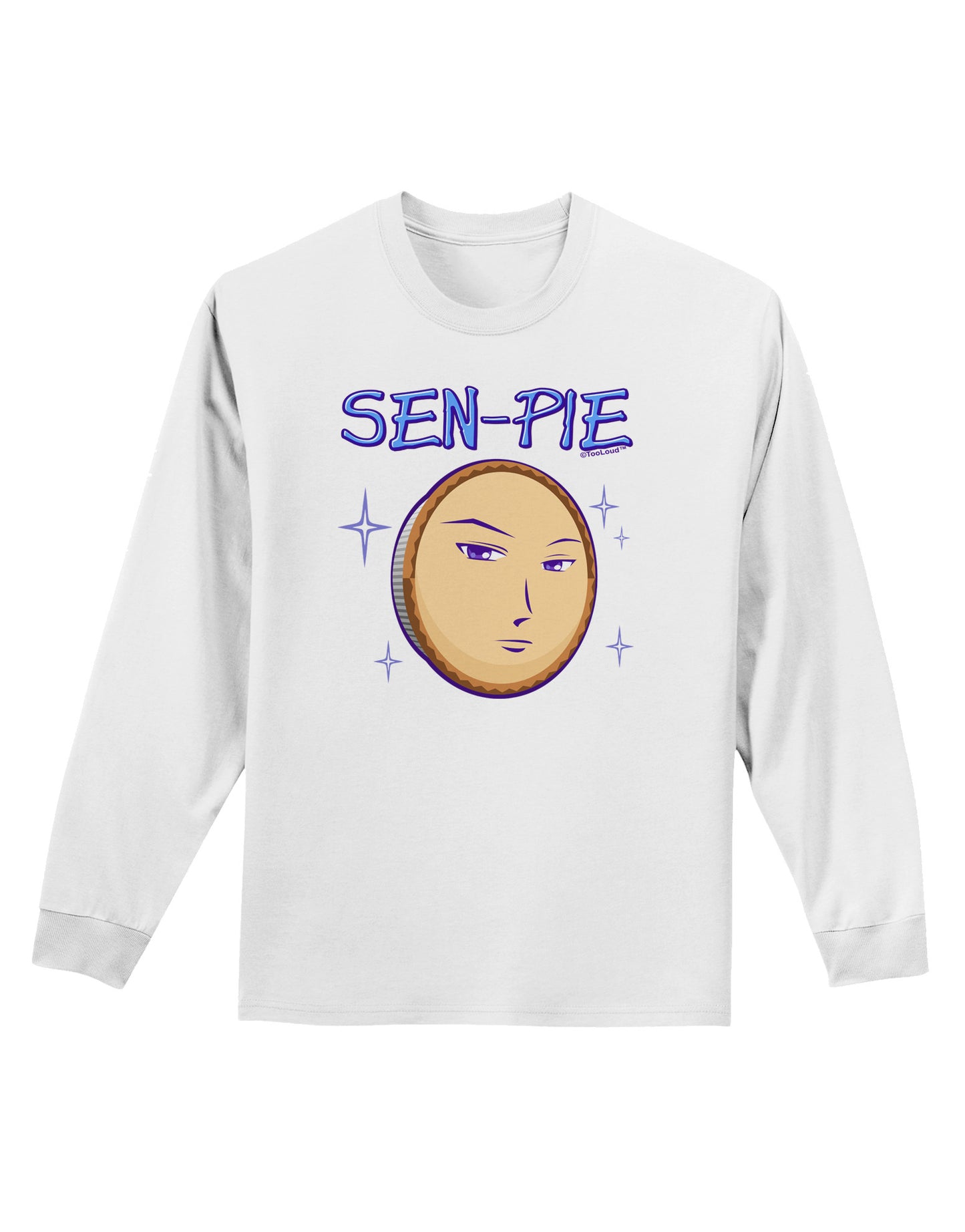 Sen-Pie Sama Kun San Chan Adult Long Sleeve Shirt-Long Sleeve Shirt-TooLoud-White-Small-Davson Sales