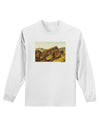 Arizona Mountains Watercolor Adult Long Sleeve Shirt-Long Sleeve Shirt-TooLoud-White-Small-Davson Sales