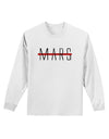 Planet Mars Text Only Adult Long Sleeve Shirt-Long Sleeve Shirt-TooLoud-White-Small-Davson Sales