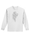 Single Left Angel Wing Design - Couples Adult Long Sleeve Shirt-Long Sleeve Shirt-TooLoud-White-Small-Davson Sales