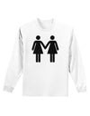 Lesbian Women Holding Hands LGBT Adult Long Sleeve Shirt-Long Sleeve Shirt-TooLoud-White-Small-Davson Sales