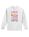 Love is like Sunshine - Quote Adult Long Sleeve Shirt-Long Sleeve Shirt-TooLoud-White-Small-Davson Sales