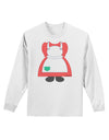 Mrs Santa Claus Character Body Christmas Adult Long Sleeve Shirt-Long Sleeve Shirt-TooLoud-White-Small-Davson Sales