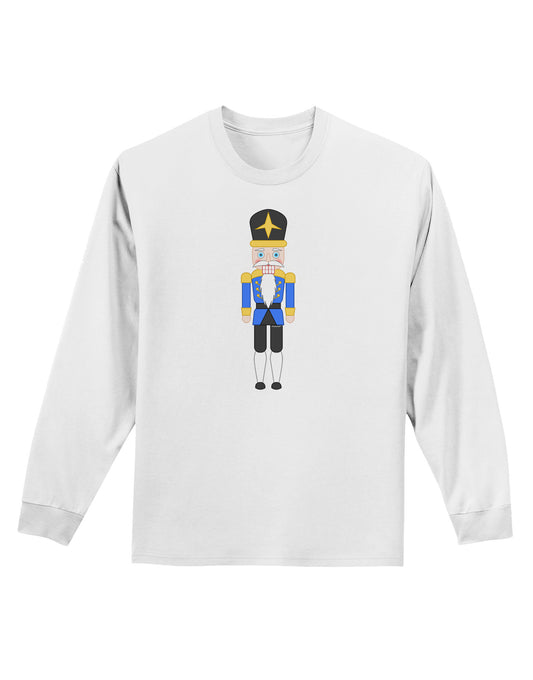 Nutcracker Design - Blue Gold Black Adult Long Sleeve Shirt-Long Sleeve Shirt-TooLoud-White-Small-Davson Sales
