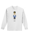 Nutcracker Design - Blue Gold Black Adult Long Sleeve Shirt-Long Sleeve Shirt-TooLoud-White-Small-Davson Sales