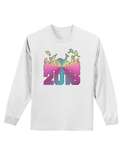 Current Year Graduation Color Adult Long Sleeve Shirt-Long Sleeve Shirt-TooLoud-White-Small-Davson Sales