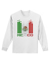 Mexican Flag Levels - Cinco De Mayo Text Adult Long Sleeve Shirt-Long Sleeve Shirt-TooLoud-White-Small-Davson Sales