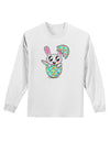 Bunny Hatching From Egg Adult Long Sleeve Shirt-Long Sleeve Shirt-TooLoud-White-Small-Davson Sales