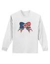 Patriotic Bow Adult Long Sleeve Shirt-Long Sleeve Shirt-TooLoud-White-Small-Davson Sales